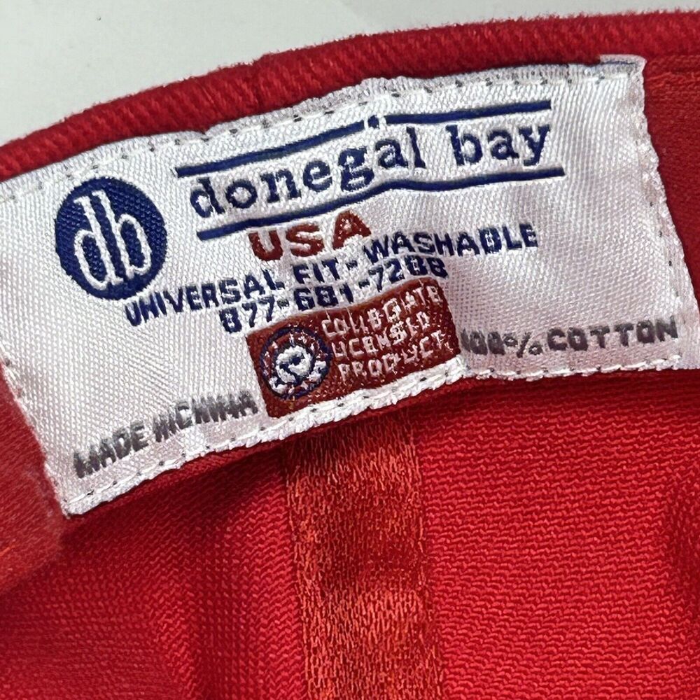 Ohio State Buckeyes Vintage Hat/cap, Red Donegal Bay made in USA adjustable - Picture 9 of 11